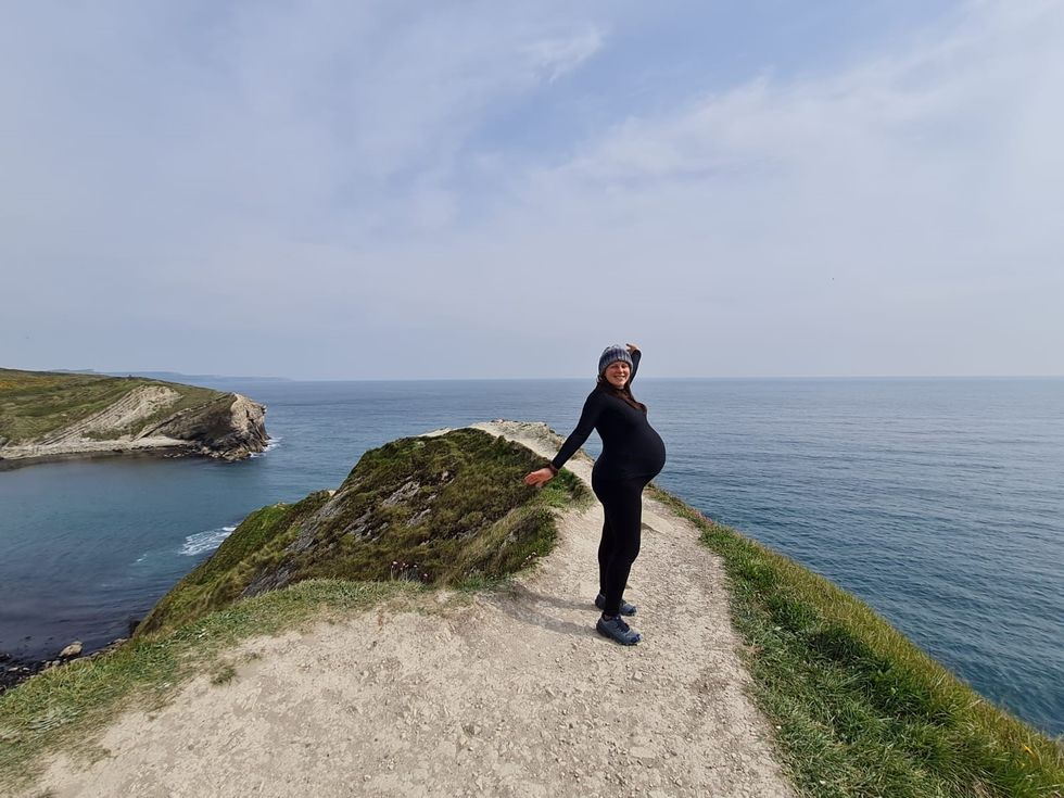 Kate Barron on UK coast