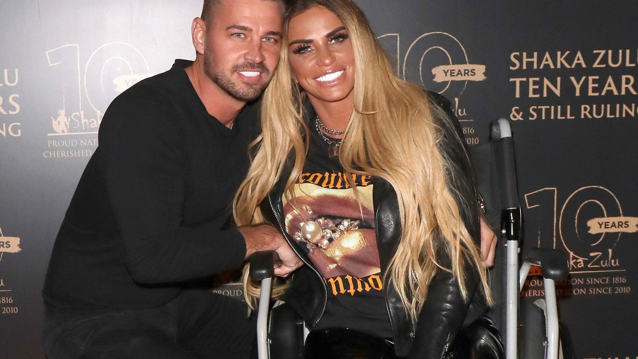 <p>Katie Price and fiancee Carl Woods in September 2020</p>