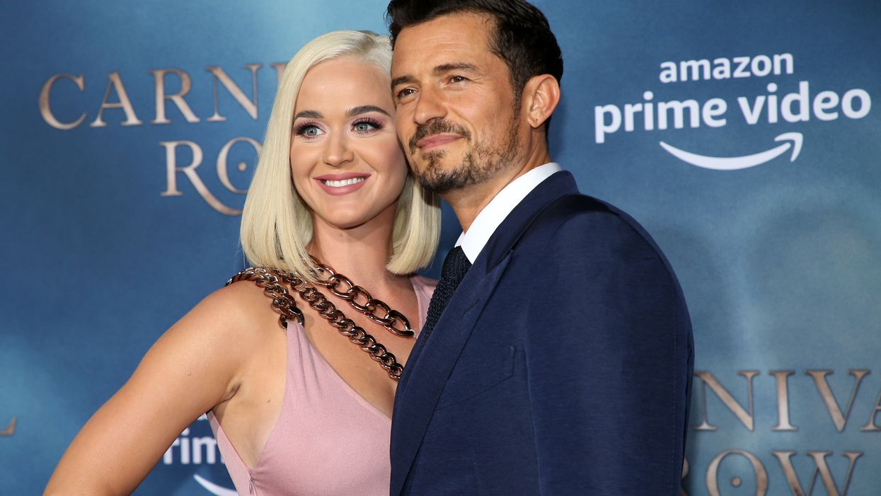 <p>Katy Perry and Orlando Bloom</p>