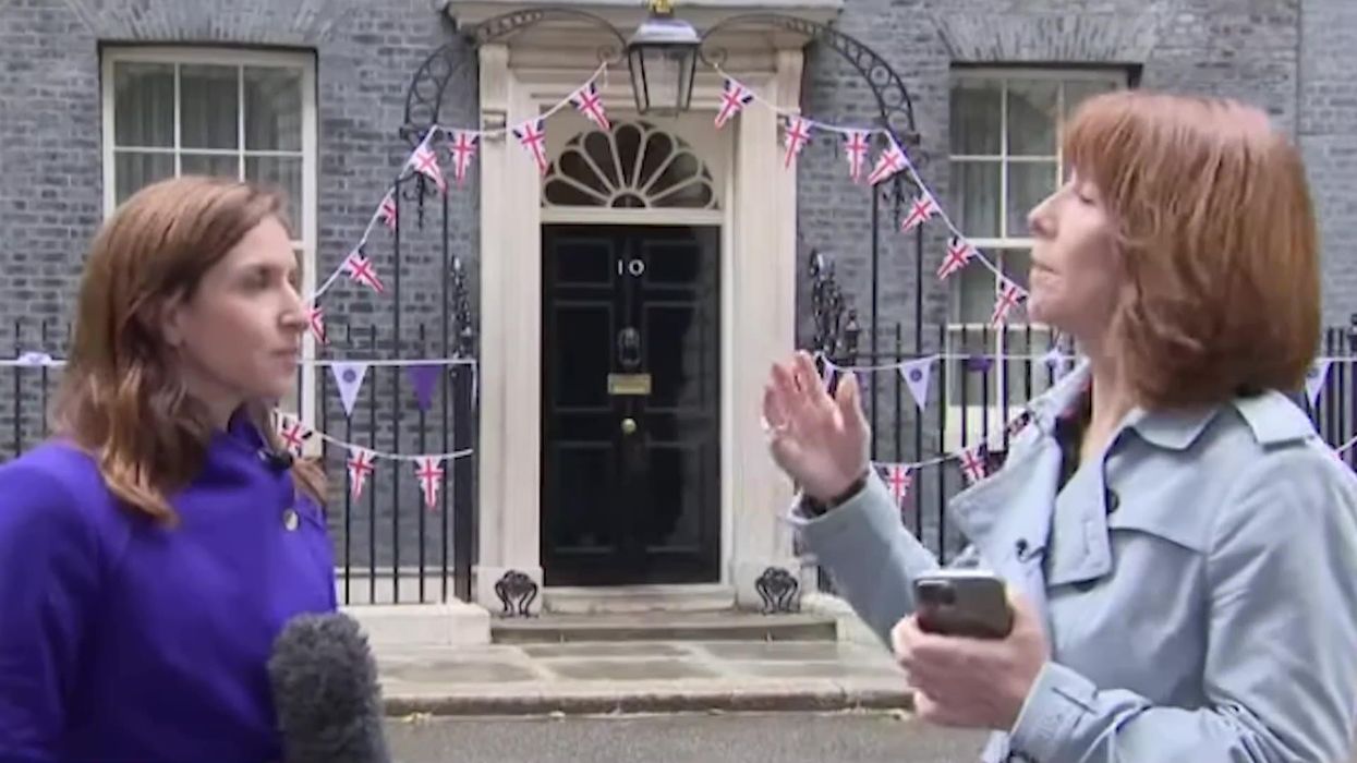 The Bunting is still up on Downing Street and everyone made the same joke