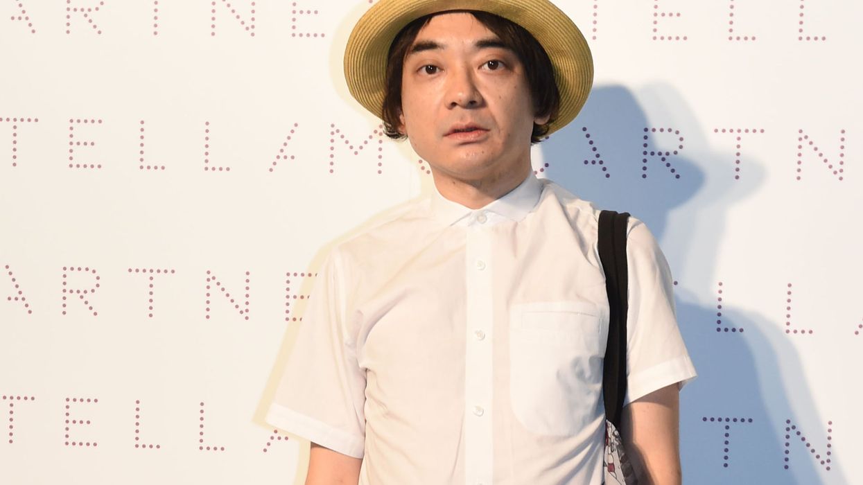 <p>Keigo Oyamada poses during a photocall for the Stella McCartney Spring 2015 Presentation and Party at Roppongi Hills on July 17, 2014 in Tokyo, Japan.  </p>