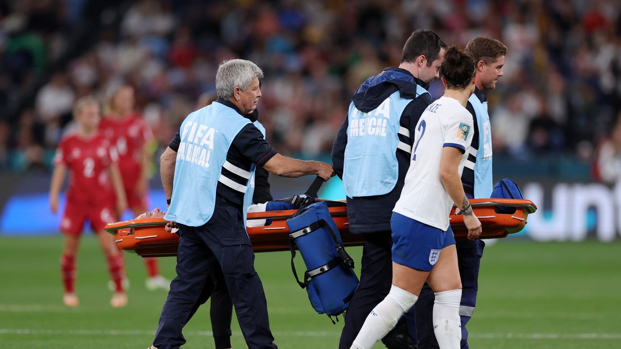 England fans heartbroken as Keira Walsh suffers knee injury against Denmark