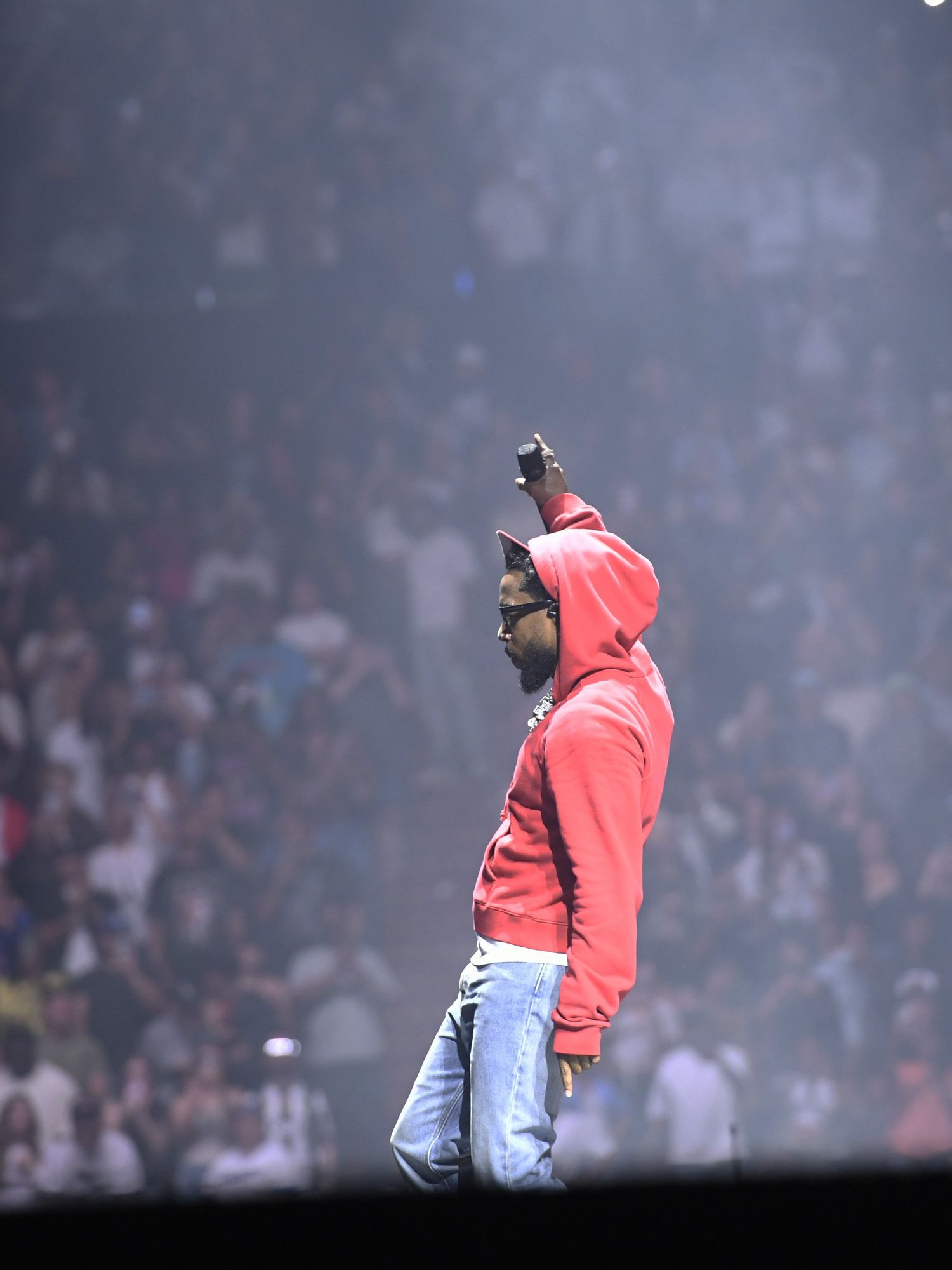 Kendrick Lamar performs onstage during The Pop Out – Ken & Friends Presented by pgLang and Free Lunch at The Kia Forum on June 19, 2024 in Inglewood, California