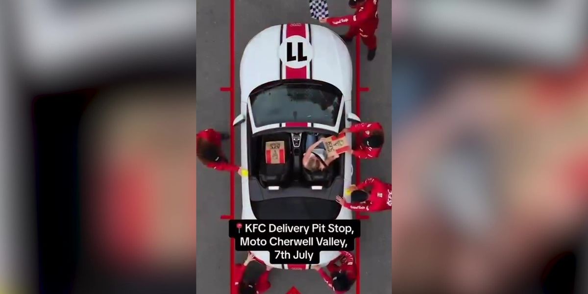 Chicken Pit Racing KFC launches F1-inspired chicken pit stop for hungry drivers heading to ...