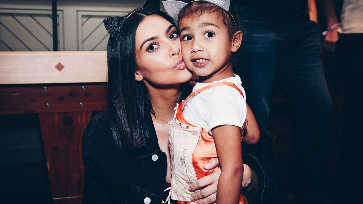 <p>Kim Kardashian and her daughter North </p>