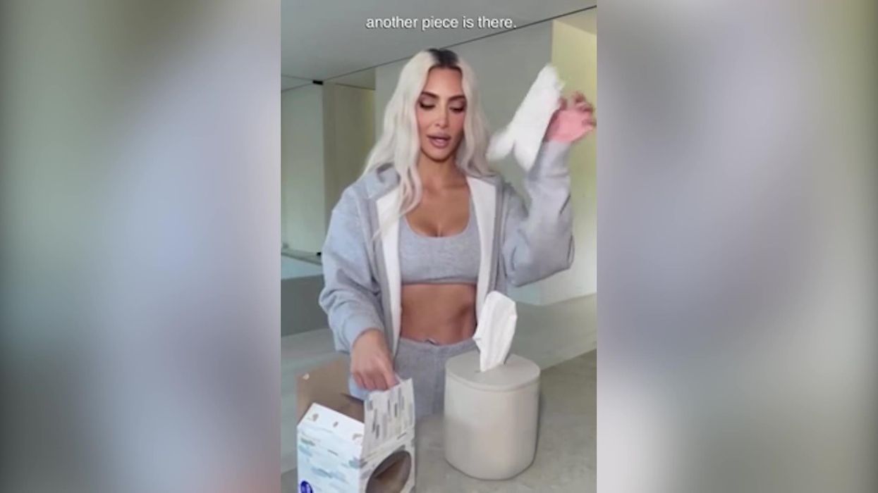Kim Kardashian gives fans lengthy tutorial on how to put tissue in a box