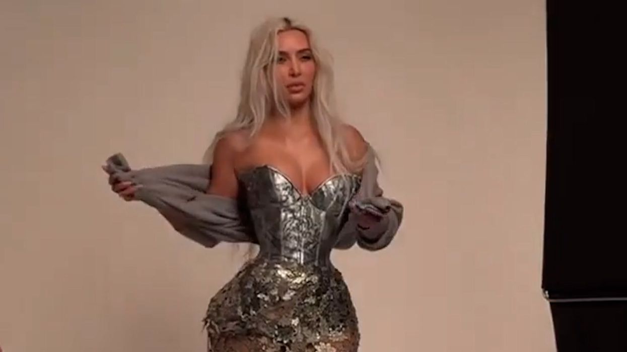 kardashian corset dress Kim Kardashian Shows Met Gala Corset Damage