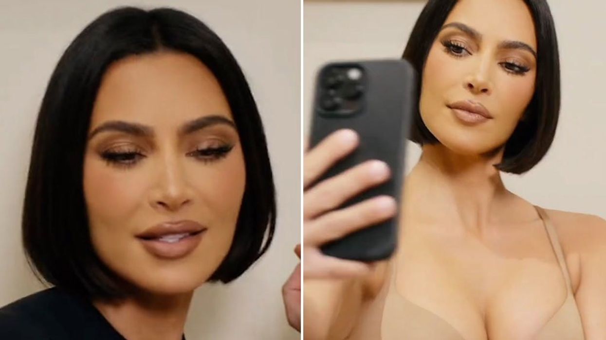 Kim Kardashian accused of copying Kourtney's hair in 'crazy' new bra advert
