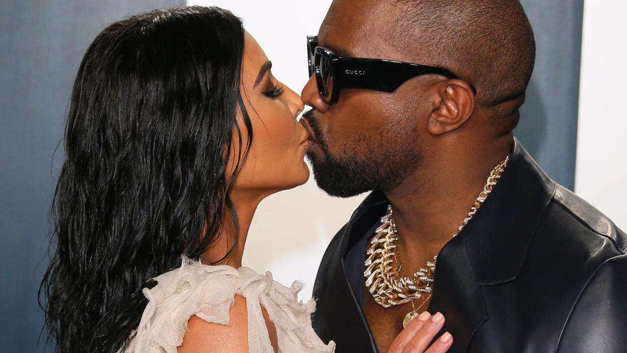 <p>Kim Kardashian West and Kanye West </p>