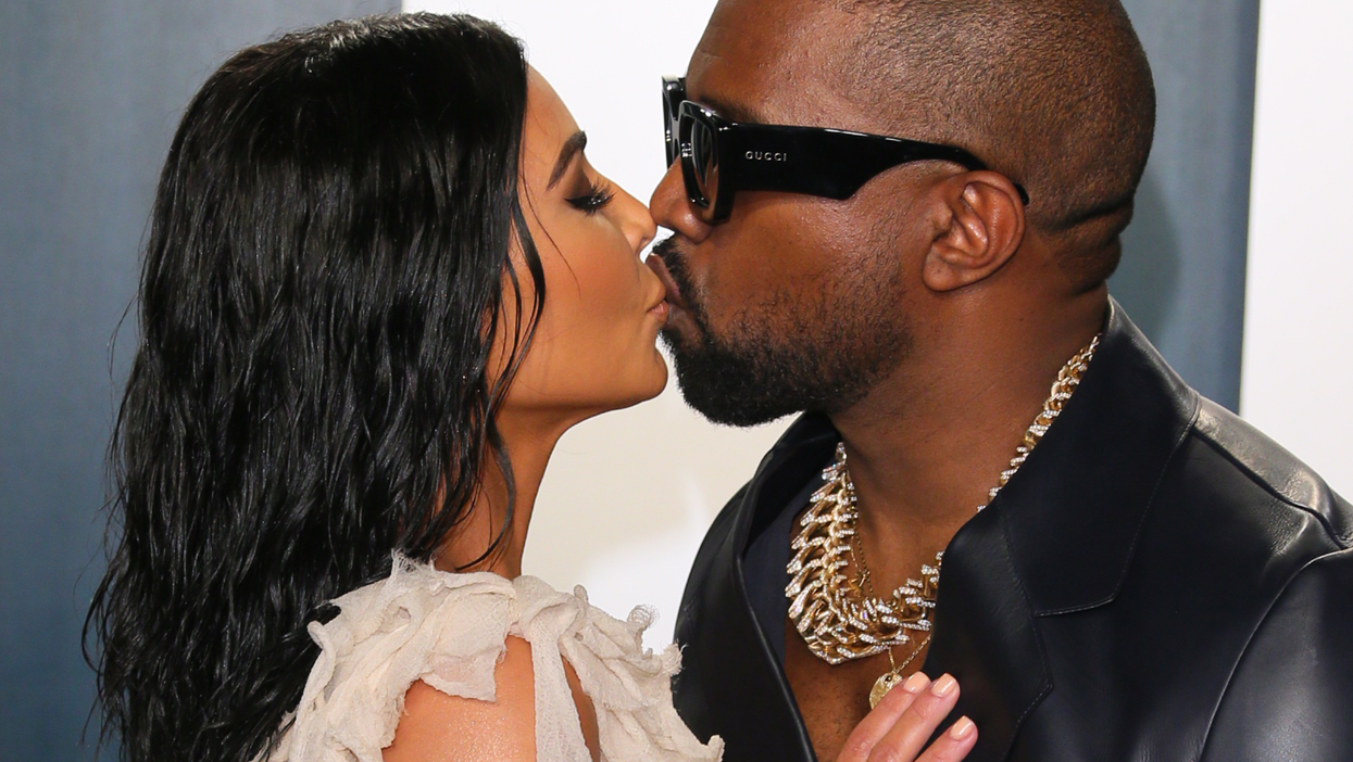 <p>Kim Kardashian West and Kanye West </p>