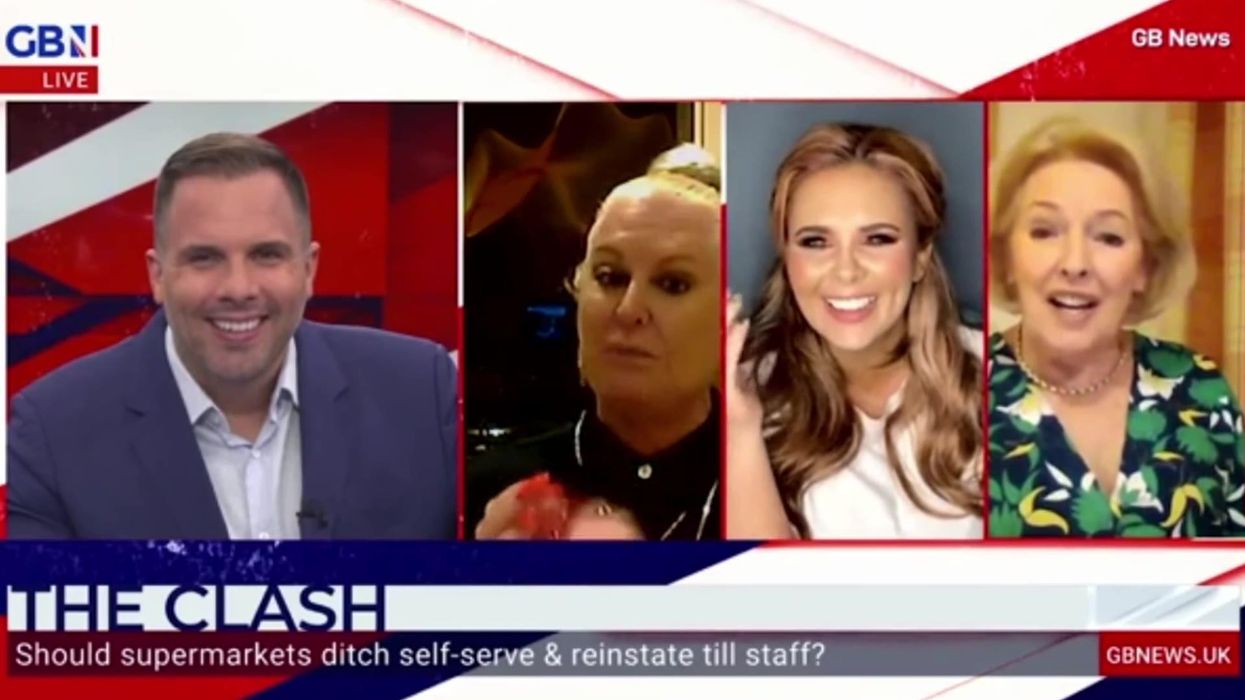 Kim Woodburn tells guest 'I'd shoot you' during tense GB News debate