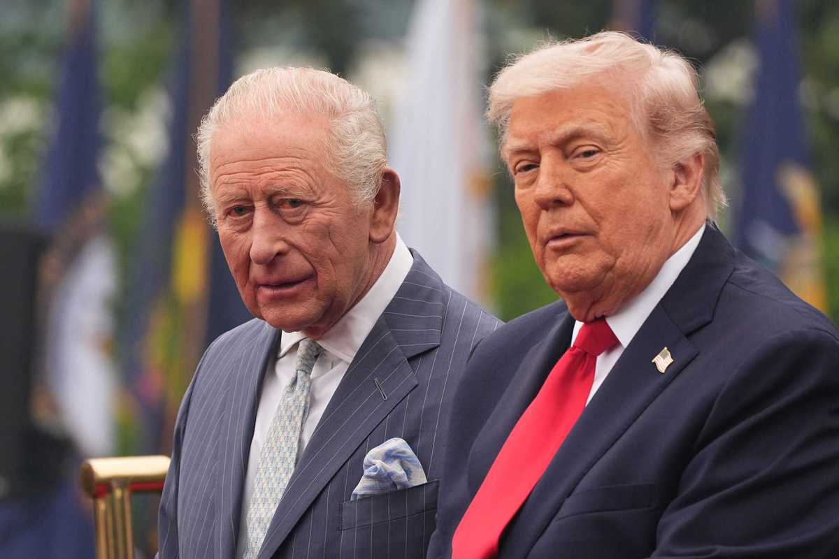King Charles III and Donald Trump.