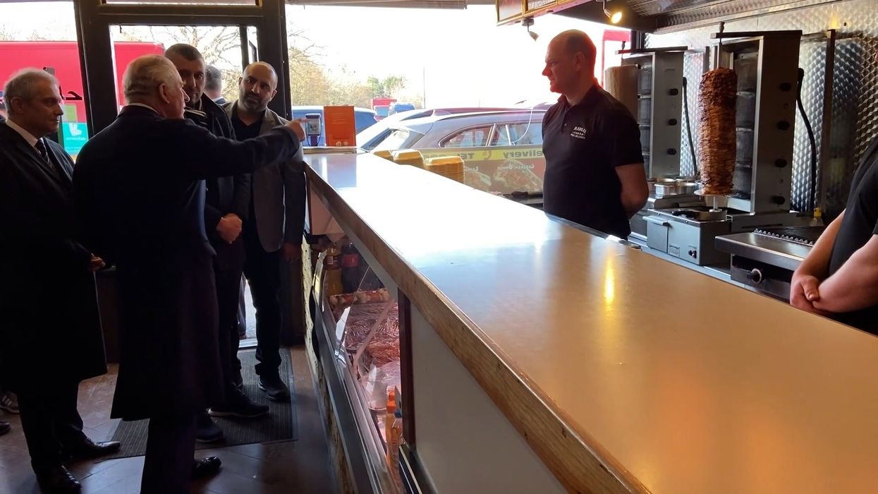 King Charles unexpectedly ended up in kebab shop for wholesome reason