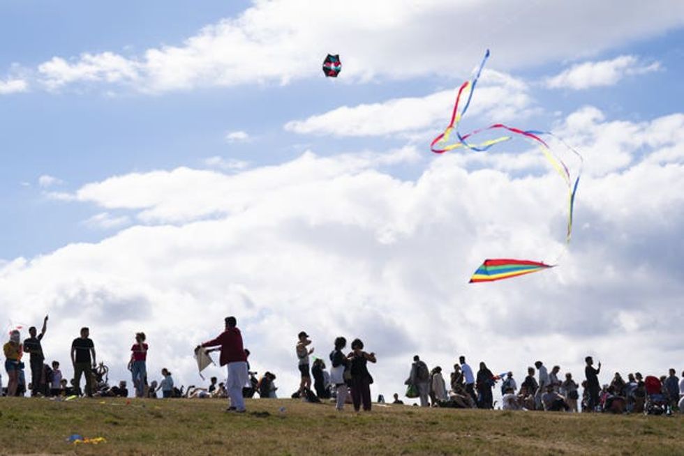 Kite flying festival on Parliament Hill