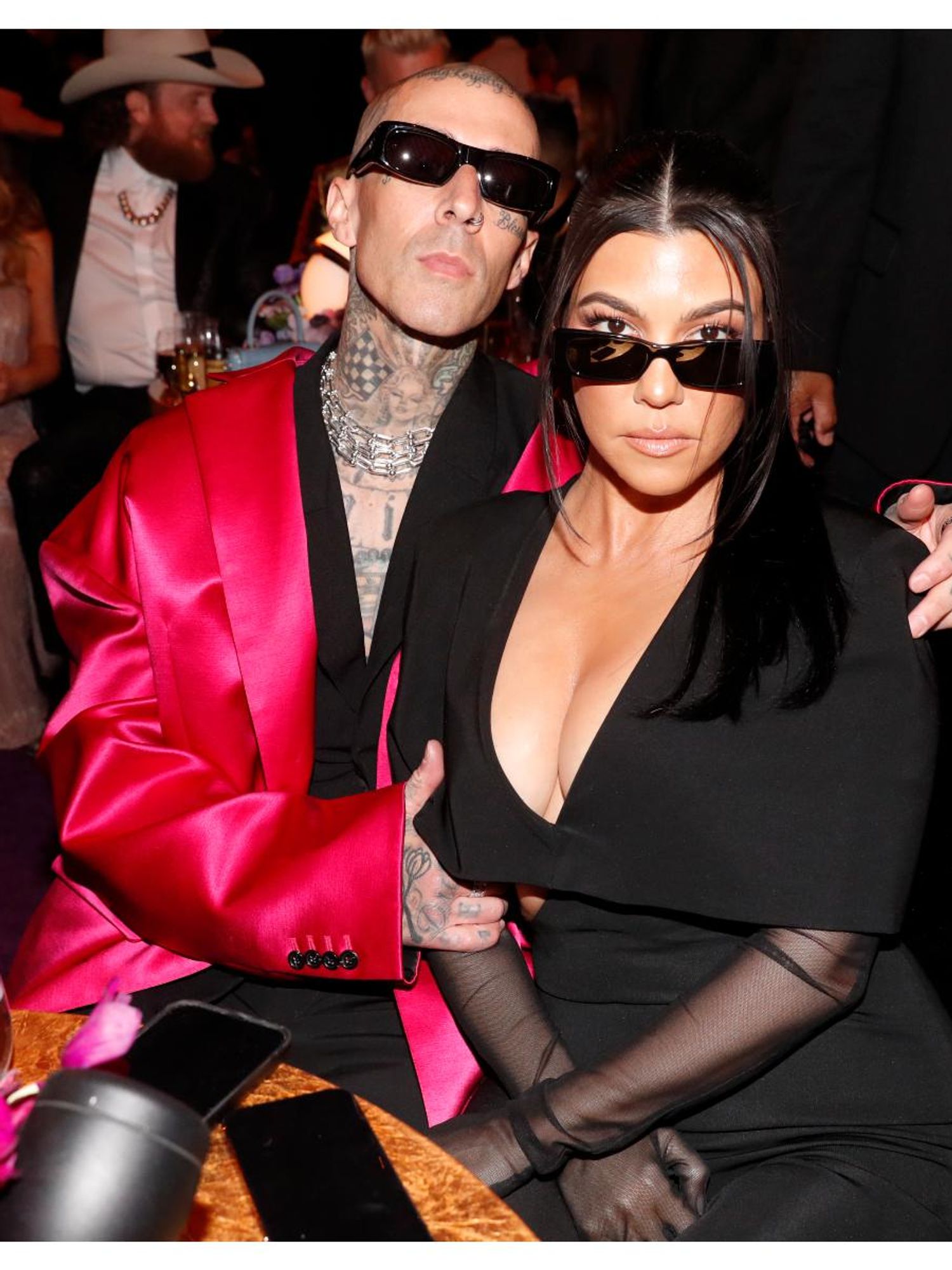 Kourtney Kardashian has Travis Barker's name on her lingerie