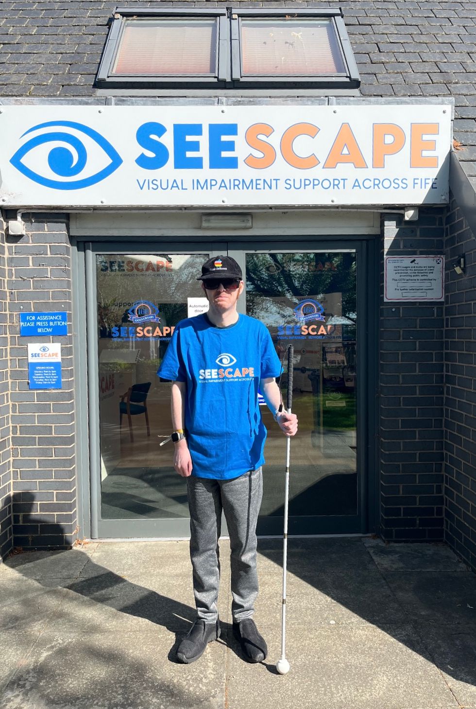 Partially-sighted man to travel across UK to raise funds for Fife charity