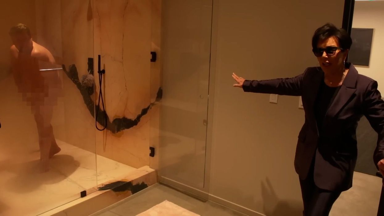James Corden terrifies Kris Jenner by stripping naked in Kylie's bathroom