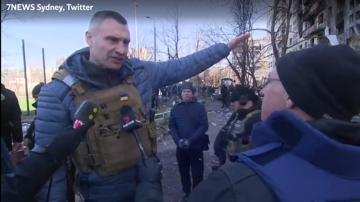 Kyiv mayor Vitali Klitschko calls out Russia's 'bulls**it' on live TV