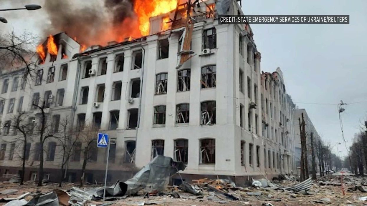 Before and after photos show how Russian bombardment changed the face of Kyiv