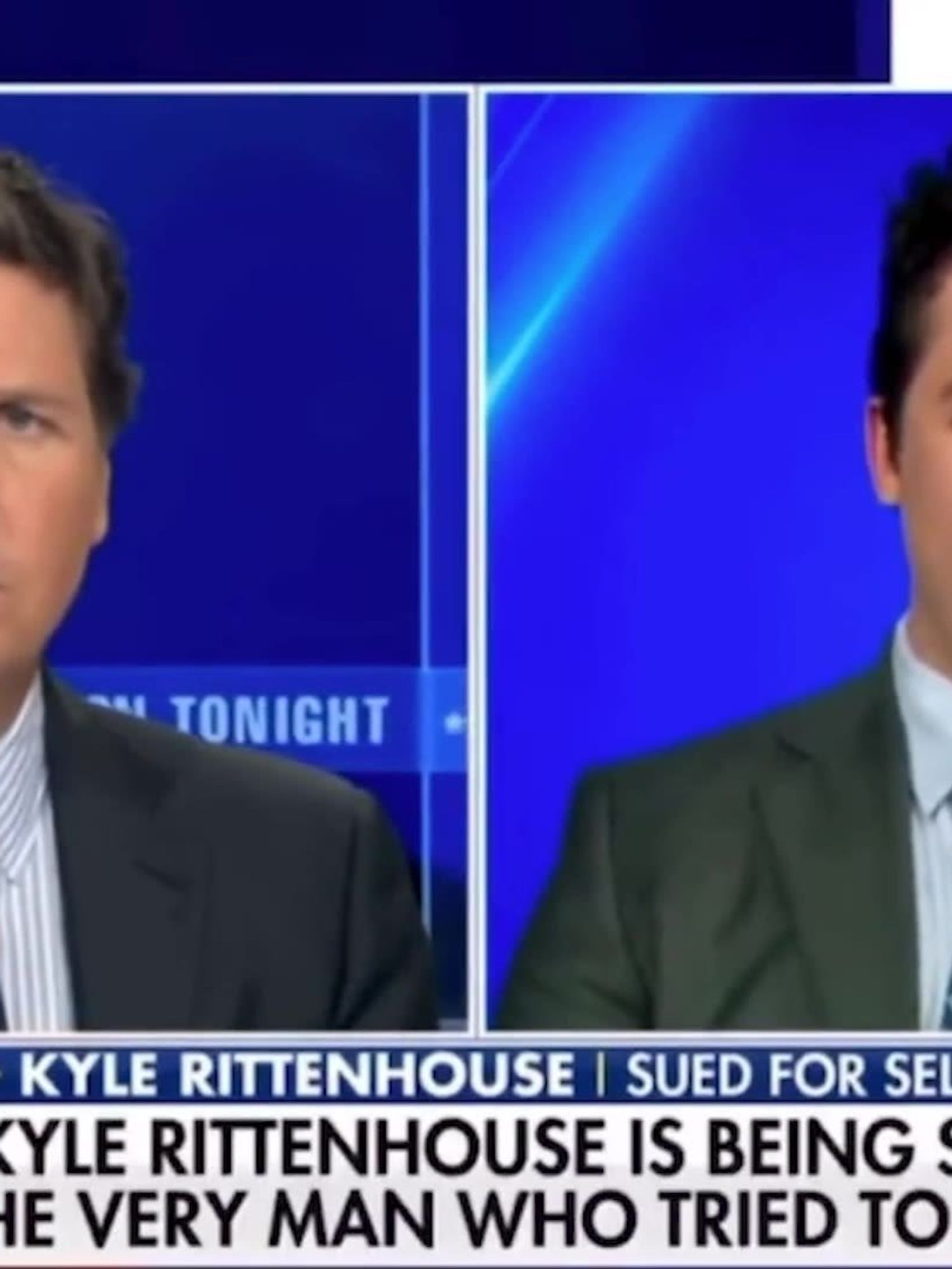 Kyle Rittenhouse seen on Fox News begging for money to fund lawsuit