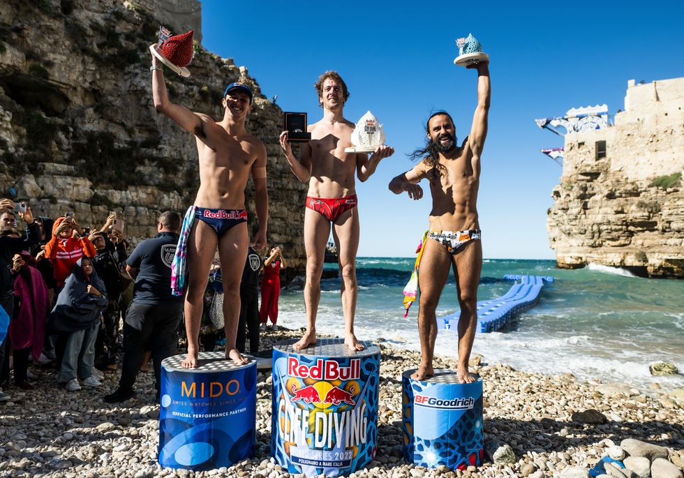 Briton ‘on top of the world’ to come second in global cliff diving event