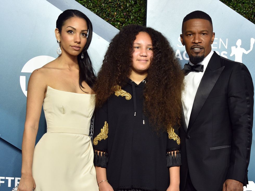 (L-R)  Corinne Foxx, Annalise Bishop and Jamie Foxx