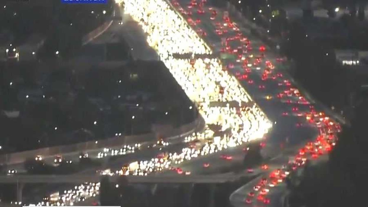 Watch: Thanksgiving traffic piles up on highways in insane aerial footage