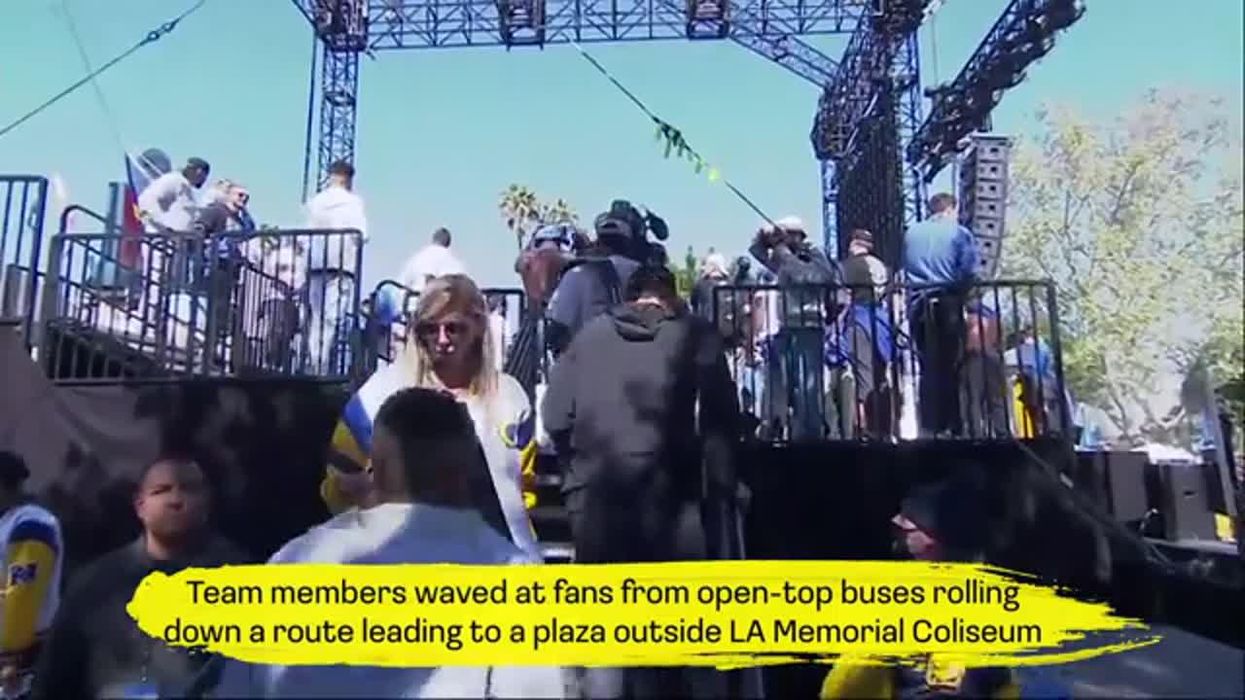 LA changed the Hollywood sign to celebrate Rams Super Bowl win and it looks really bad