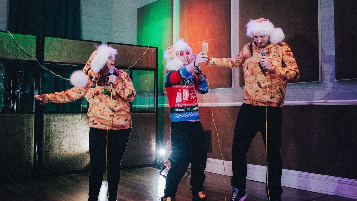 LadBaby have teamed up with Ed Sheeran for their festive track (LadBaby/PA)