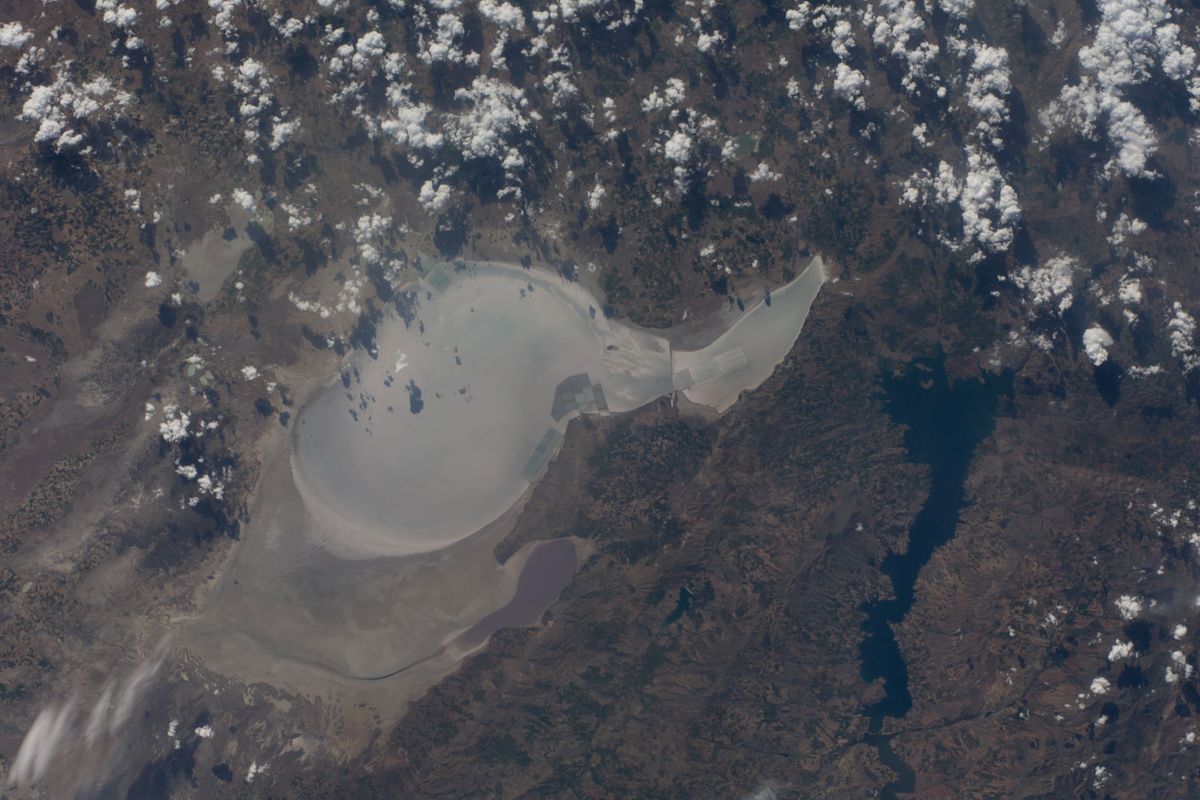 Lake Tuz in Turkey's Konya Basin as seen from space