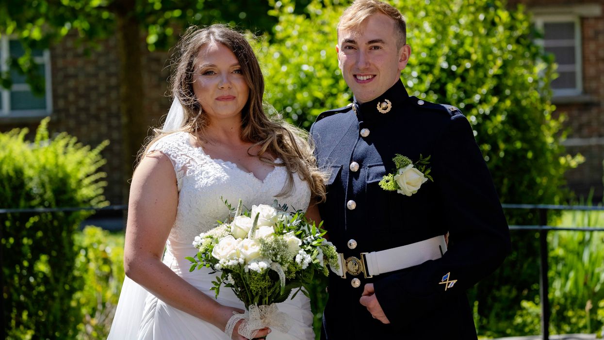 Lance Corporal Jake Kennedy and Petty Officer Naval Nurse (QARNNS) Jo Parke at St Ann's Church
