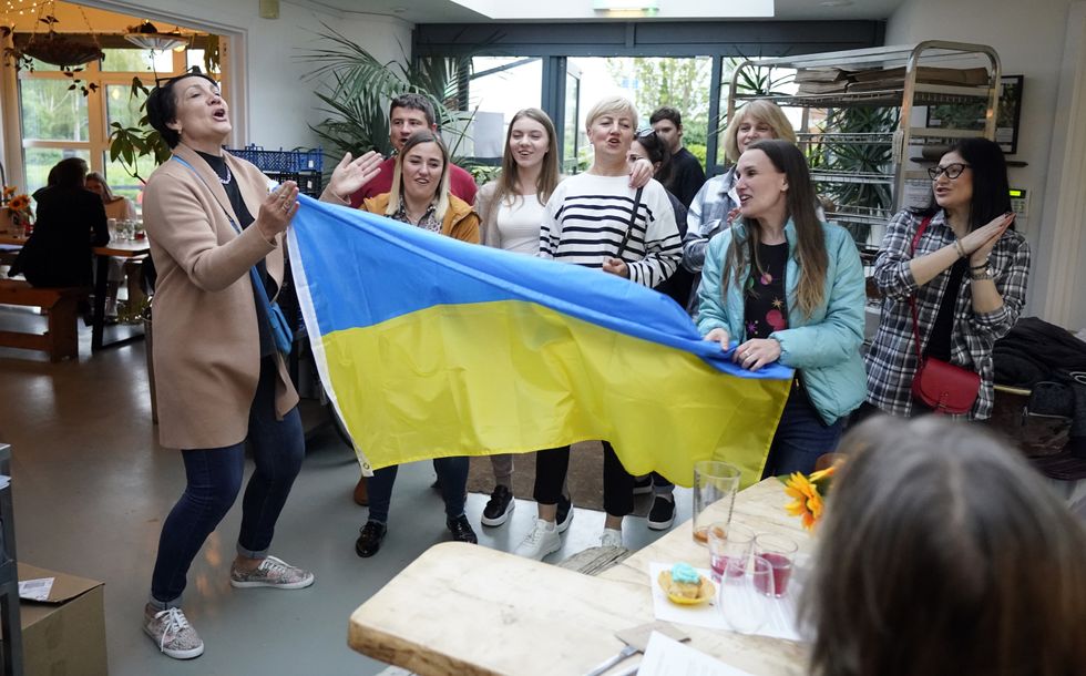 Charity event raises £1,500 as Ukrainian refugees serve up traditional dishes