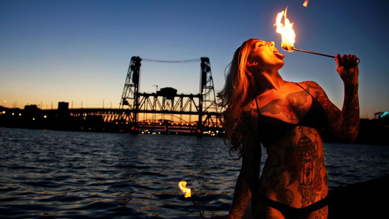 Lark, taken from the photo series Stripping Out Loud.