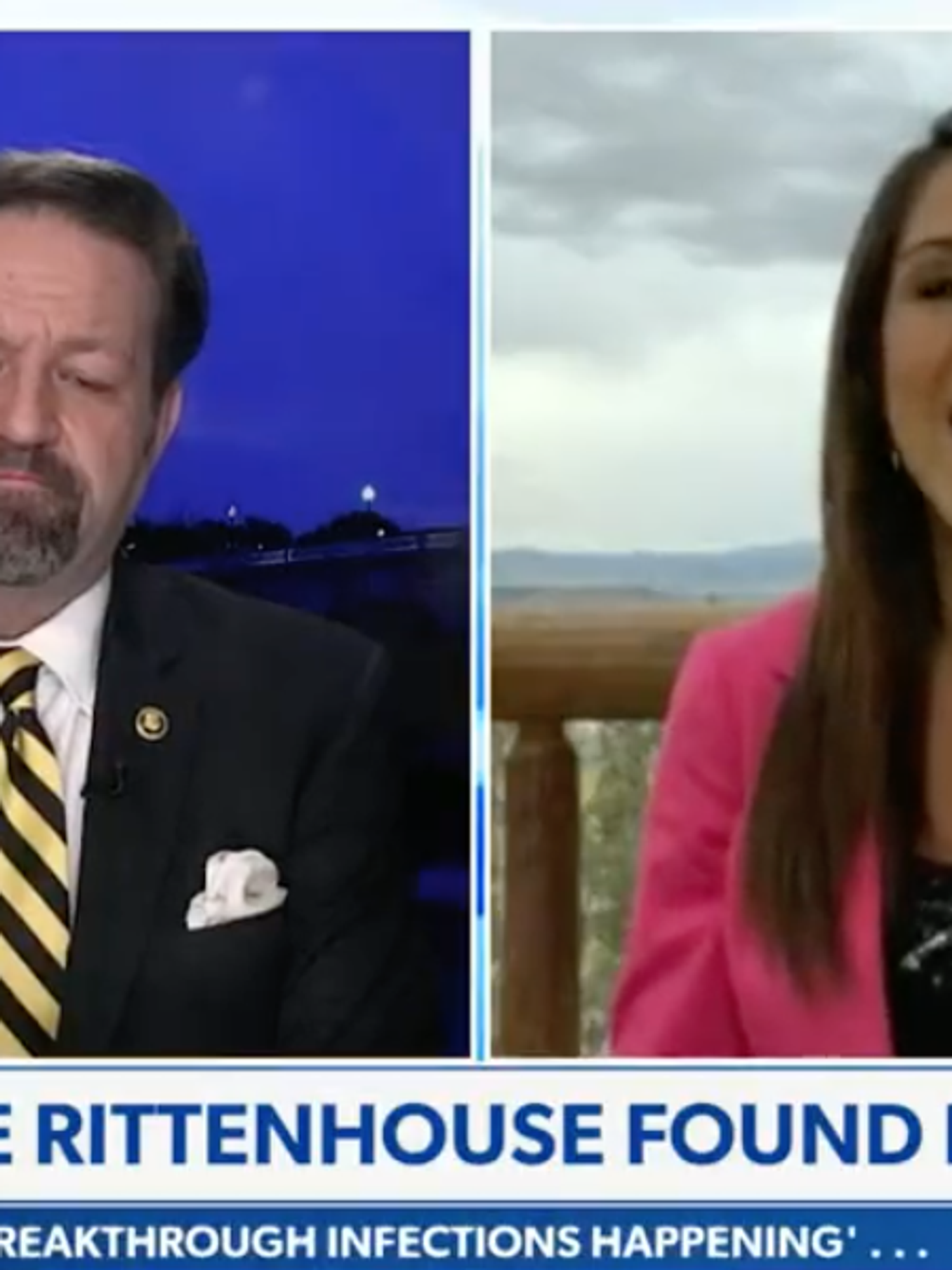 <p>Lauren Boebert challenges Madison Cawthorn to sprint during an interview on Newsmax</p>