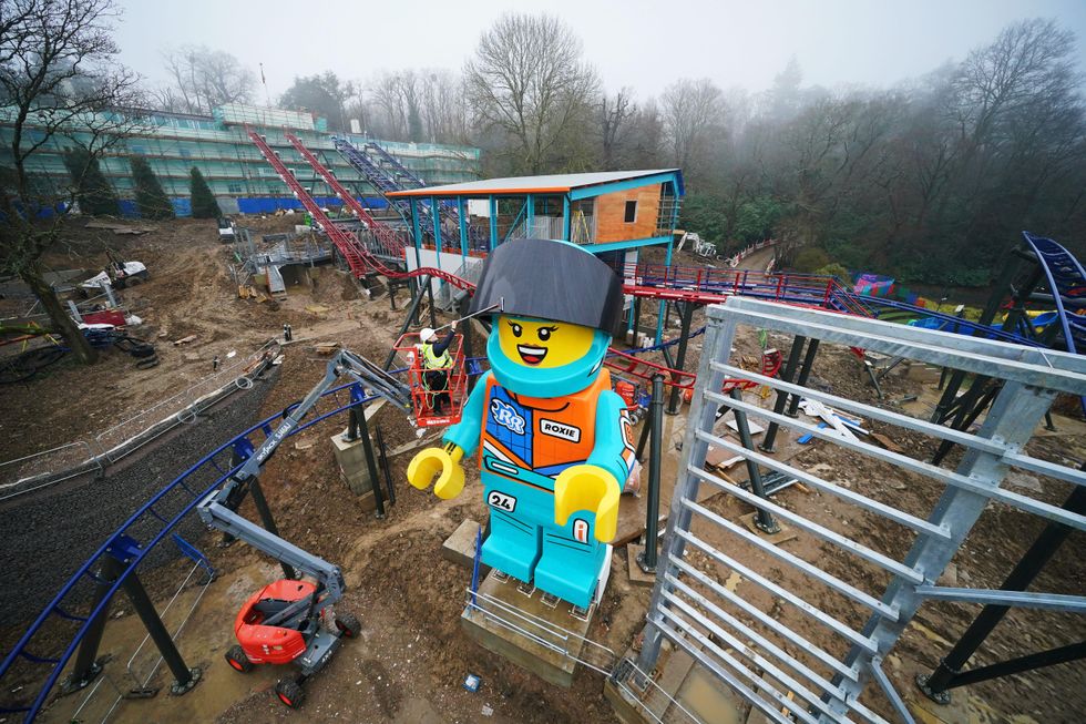 World’s tallest Lego minifigure unveiled at Legoland Windsor Resort
