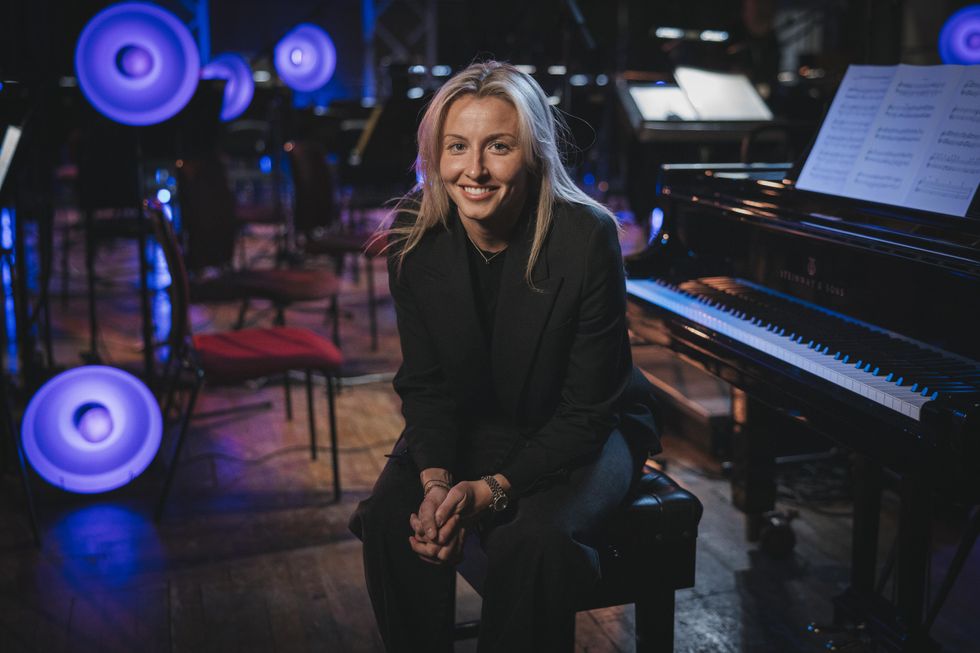 England footballer Leah Williamson plays piano with orchestra in new BBC series