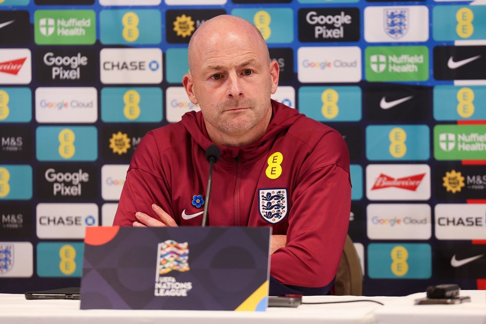 Lee Carsley, Interim Manager of England, speaks to the media during a press conference on September 06, 2024 in Maynooth, Ireland