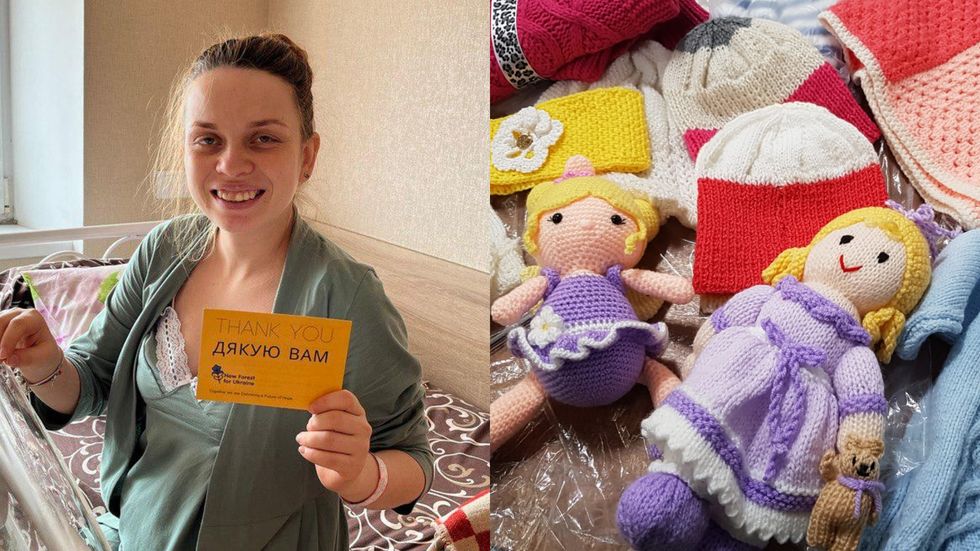 Army of British knitters bring joy to Ukrainians during two years of war