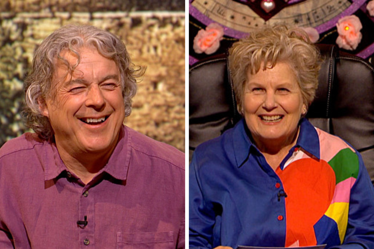 Left, Alan Davies. Right, Sandi Toksvig.