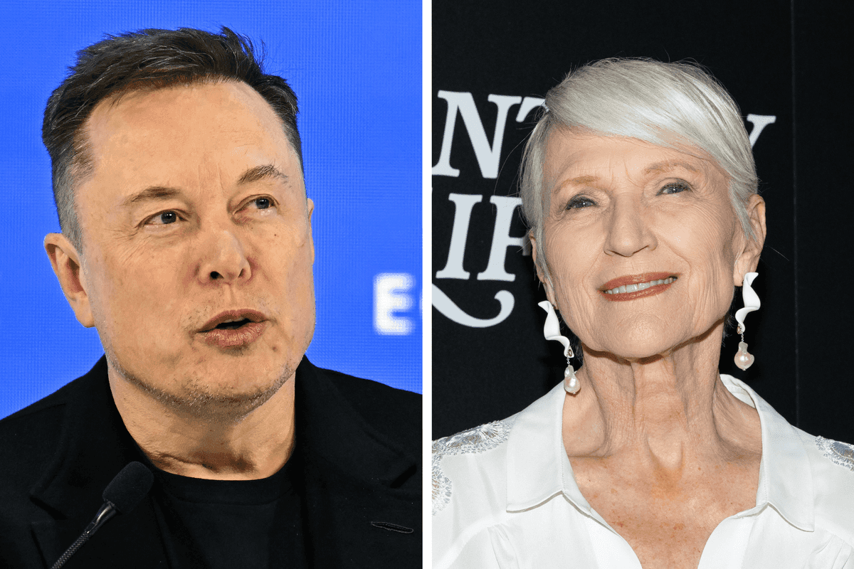 Left, Elon Musk. Right, Maye Musk.