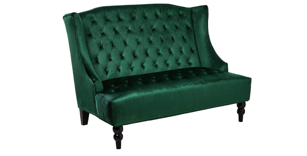 Christopher Knight Home Leora Modern Glam Tufted Velvet Wingback