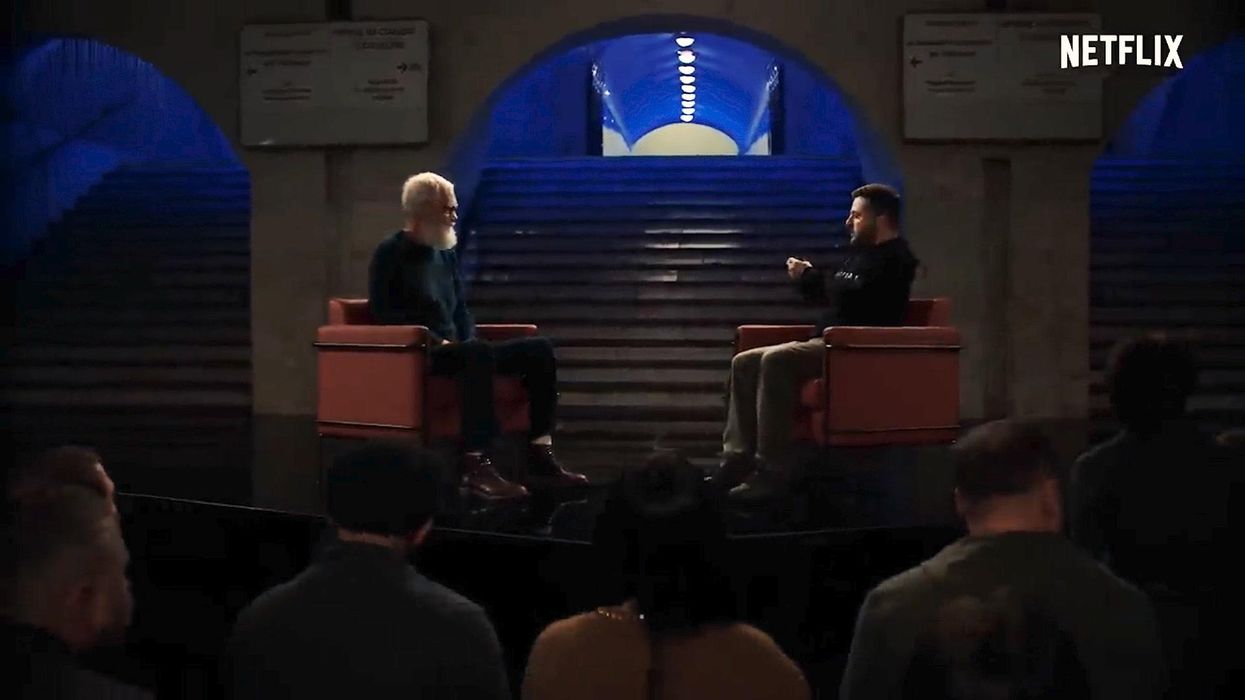 Zelensky interviewed by David Letterman in secret Ukraine bunker for Netflix special