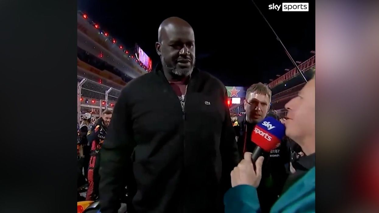 'Arrogant' Shaquille O'Neal slammed for three word response to Martin Brundle on F1 grid