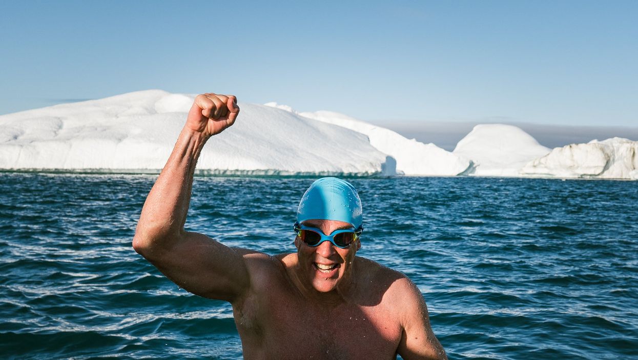 Lewis Pugh has completed his most challenging swim (Olle Nordell/Lewis Pugh Foundation/PA)