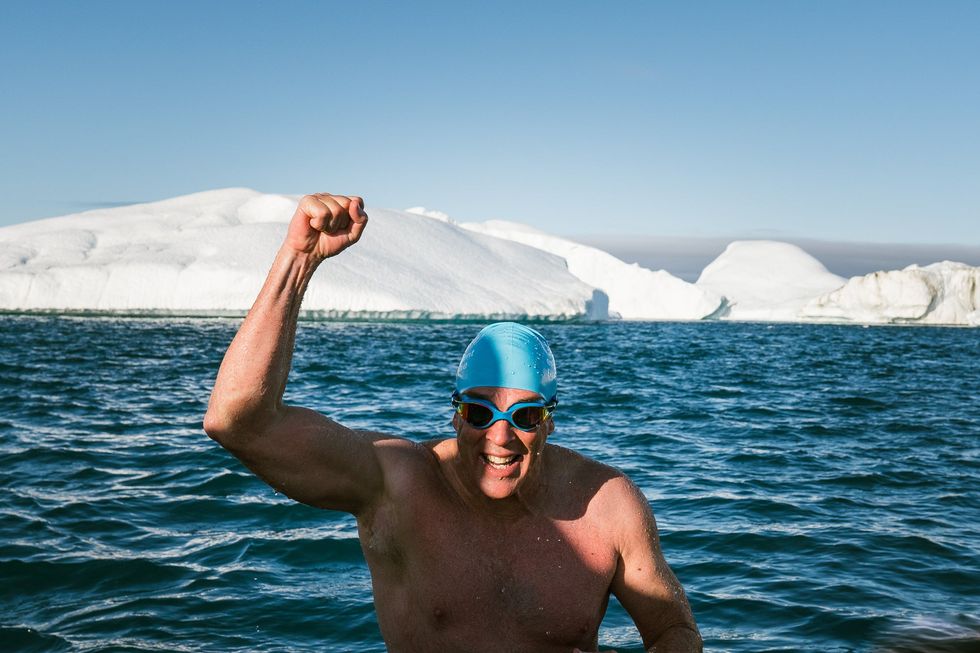 Lewis Pugh has completed his most challenging swim (Olle Nordell/Lewis Pugh Foundation/PA)