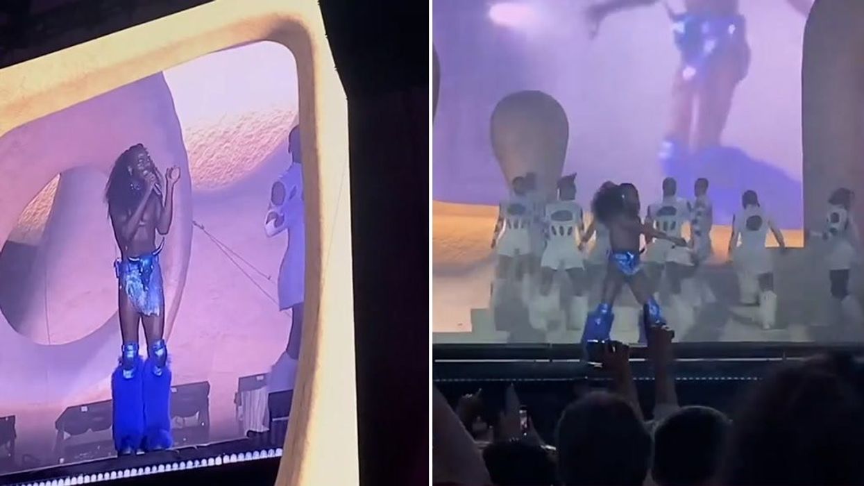 Lil Nas X has hilarious reaction to sex toy being thrown at him on stage