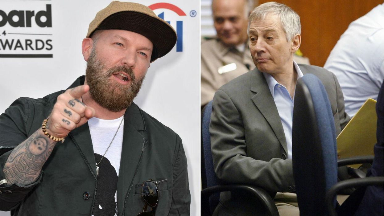 Limp Bizkit lead singer Fred Durst (L) and unrelated real estate magnate accused of murder Robert Durst (R) Pictures: Getty