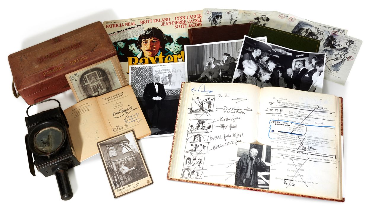 Lionel Jeffries’ collection including a revised shooting script as director of The Railway Children (Sotheby’s/PA)