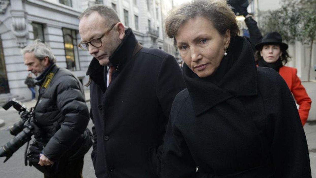 Litvinenko's widow Marina and Ben Emmerson QC arrive at the Royal Courts of Justice on Tuesday
