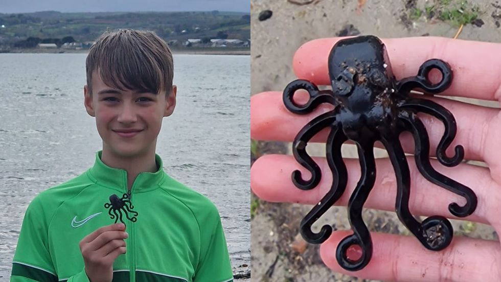 Beachcomber, 13, finds ‘holy grail’ Lego octopus washed ashore from 1997 spill